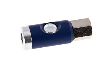 Sichheits-Druckluftkupplung mit Druckknopf, NW7,2- G3/8" IG Stahl verzinkt